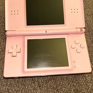 Nintendo DS in Pink with Blue and Black Accessories